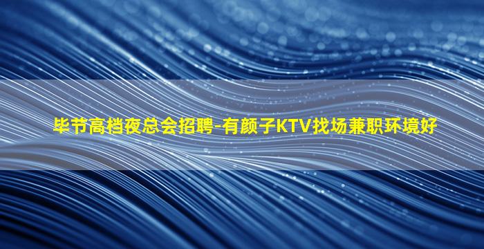 毕节高档夜总会招聘-有颜子KTV找场兼职环境好